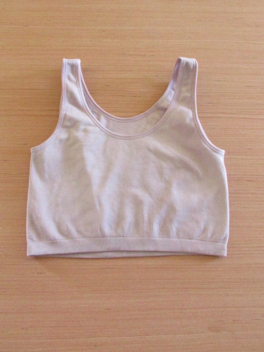 Cali Sport Lilac Pink Ribbed Crop Tank – Size L
